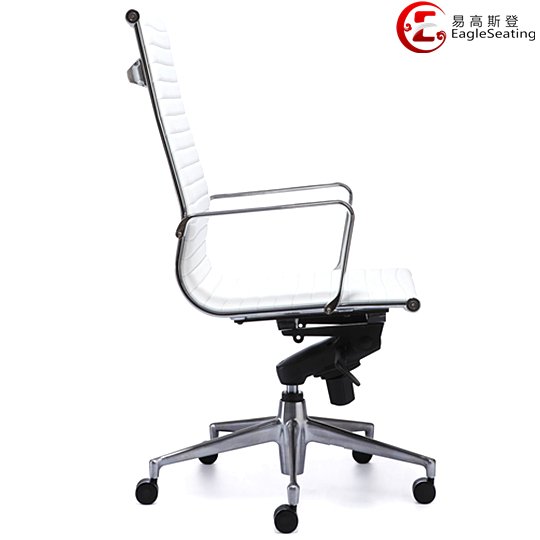0517B-1HP5 white leather office chair