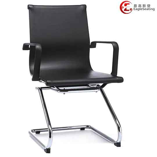 0517E-5P leather visitor chair